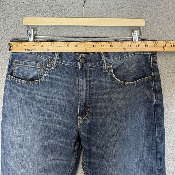 Levis Jeans Mens 34x31 559 Blue Relaxed Straight Leg Denim Pants - Picture 5 of 8